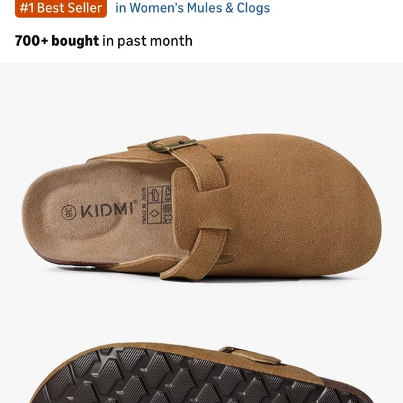 kidimi Shoes - Women's Tan Suede Mules